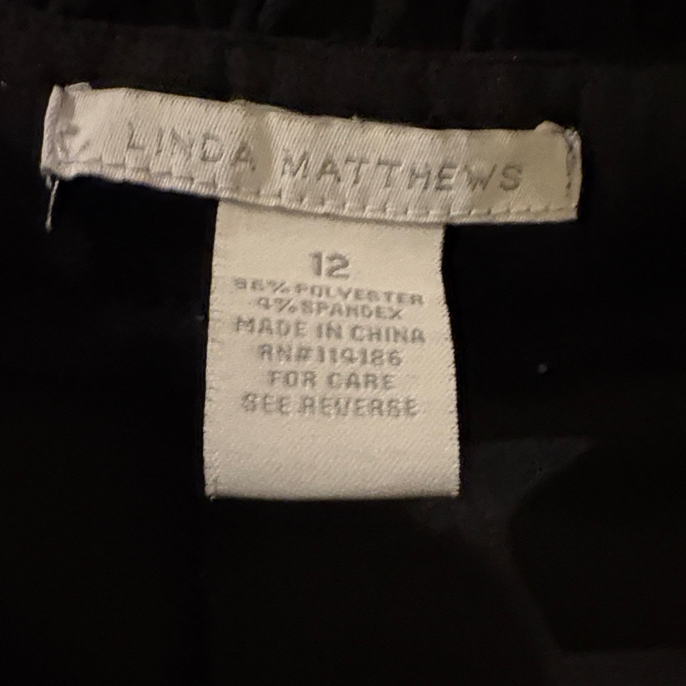 Linda Matthews Black Dress